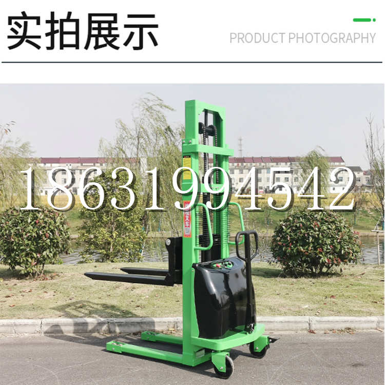 崖州区电动叉车堆高车液压铲车电瓶1吨2吨站驾步行式小型全自动叉车